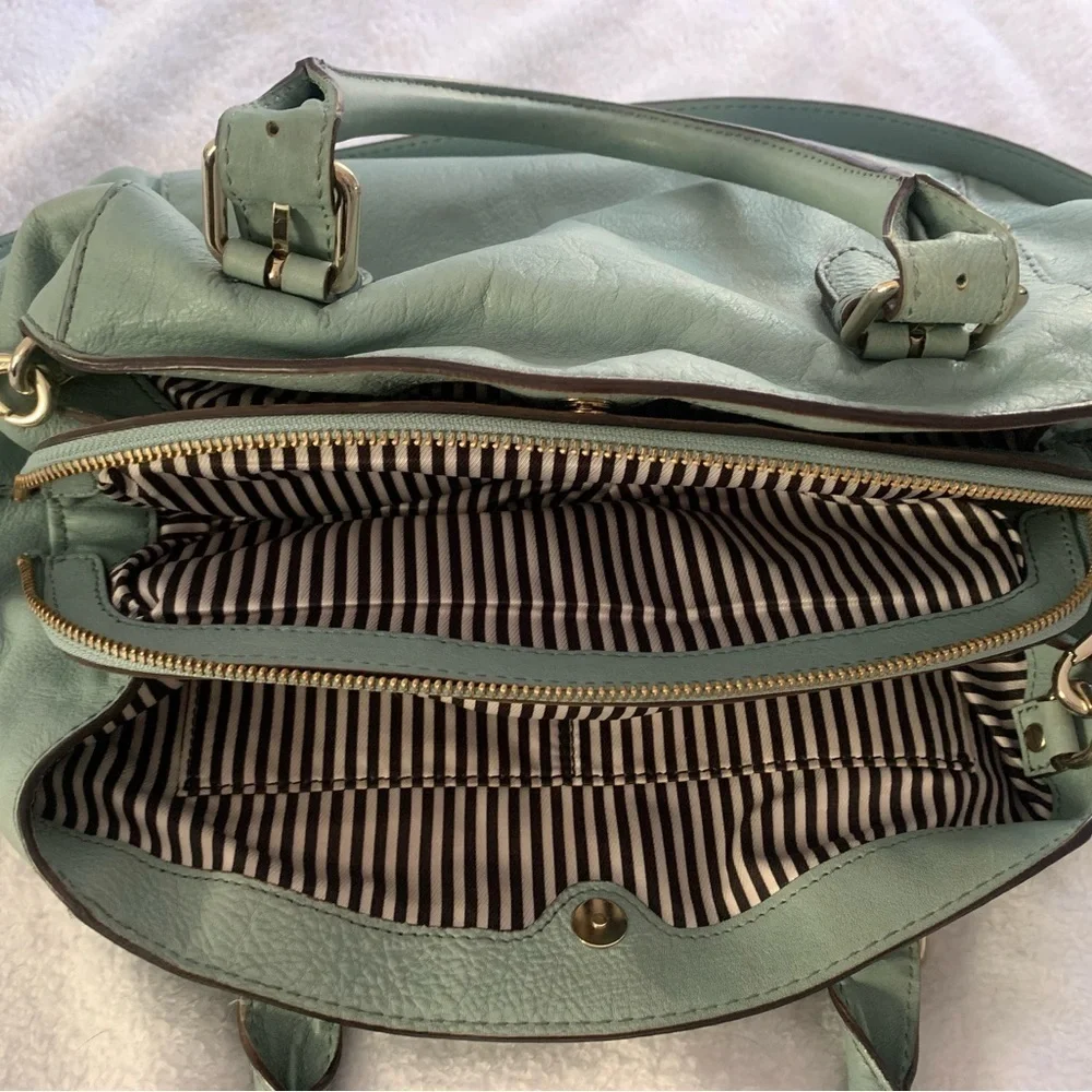 Kate Spade Brighton Park Sloan Satchel Baby Blue Preppy Travel Personal Item
